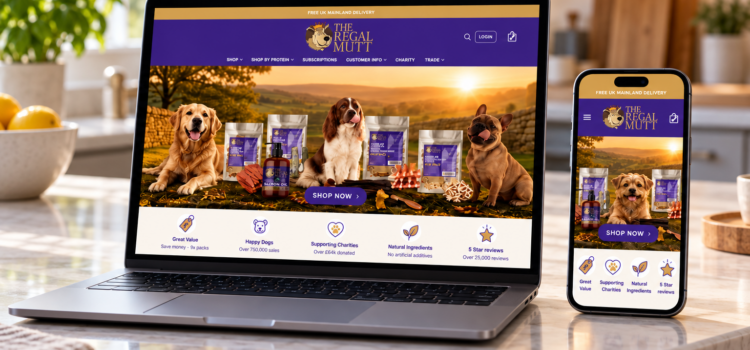 Complete Redesign Ecommerce Website for Popular Dog Treat Company